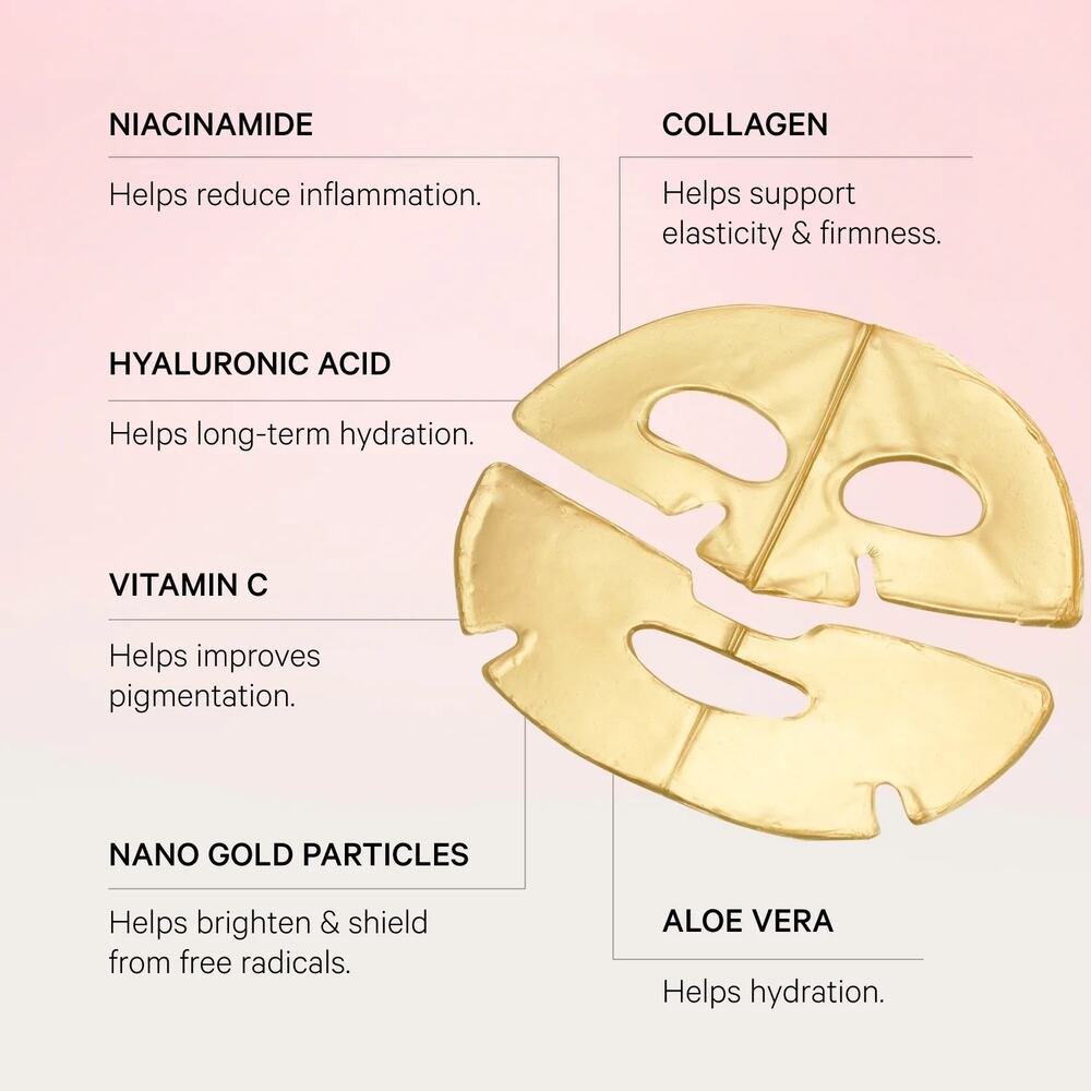 MZ SKIN Hydra-Lift Gold Face Mask  |SINGLE PC